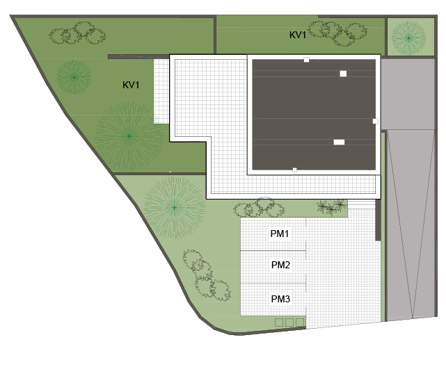 Kućni vrt KV1, parkirno mjesto PM1